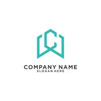 WC or CW initial letter logo design concept. vector