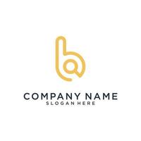 Initial letter B logo design vector template.