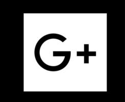 Ilustración de vector de símbolo de icono de redes sociales de Google