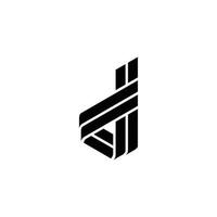 D or DD initial letter logo design vector