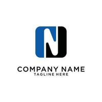 Initial letter N logo design vector concept.
