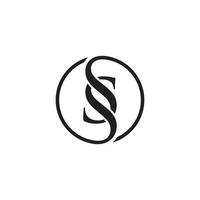 SS or S initial letter logo design vector. vector