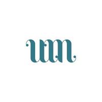 vector de diseño de logotipo de letra wm o mw.