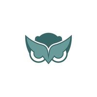 Owl vector logo design illustration. Owl logo. Owl icon