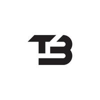 TB or BT initial letter logo design vector. vector