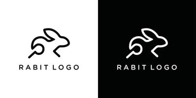 Rabbit logo template vector icon symbol illustration. Rabbit icon.