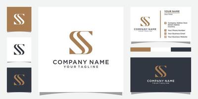 SS or S initial letter logo design vector. vector