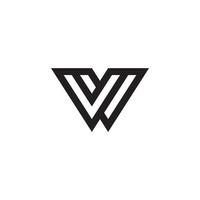 vector de diseño de logotipo de letra inicial w o ww.