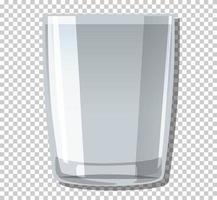 Empty collins glass isolated vector