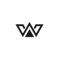Initial letter W logo design vector template