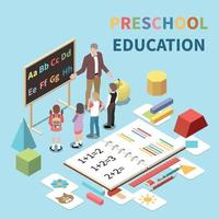 Preschool Education Composition vector