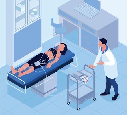 Electrocardiogram Isometric Background