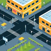 Isometric City Composition vector