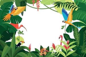 Jungle White Composition vector