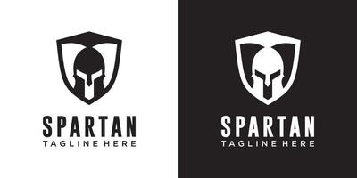 head spartan logo vector design template icon