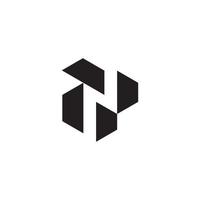 Letter N or NN monogram logo design vector. vector