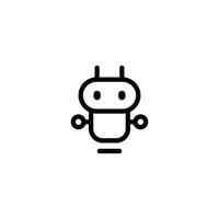 Robot vector logo design. Robot character, Robot illustration.