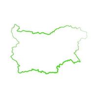 Bulgaria map on white background vector