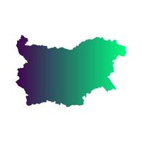 Bulgaria map on white background vector