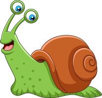 Cartoon cute snail vector