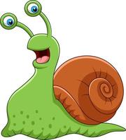 Cartoon cute snail vector