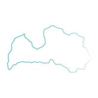 Latvia map illustrated on a white background vector