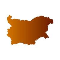 Bulgaria map on white background vector