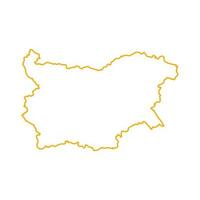 Bulgaria map on white background vector