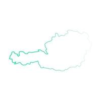 Austria map on white background vector