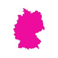 Germany map on white background vector