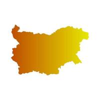 Bulgaria map on white background vector