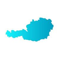 Austria map on white background vector