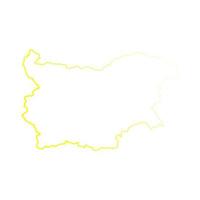 Bulgaria map on white background vector