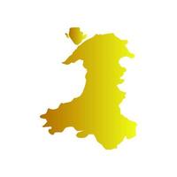 Wales map on white background vector