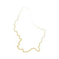 Luxembourg map on white background vector