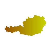 Austria map on white background vector