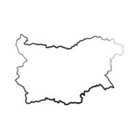 Bulgaria map on white background vector