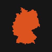 Germany map on white background vector