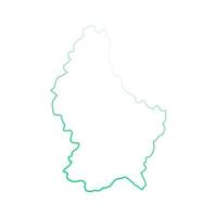 Luxembourg map on white background vector