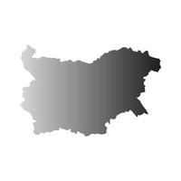 Bulgaria map on white background vector