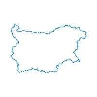 Bulgaria map on white background vector