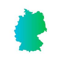 Germany map on white background vector