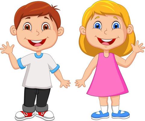 Kids Waving Vector Art, Icons, and Graphics for Free Download