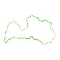 Latvia map illustrated on a white background vector