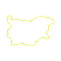 Bulgaria map on white background vector