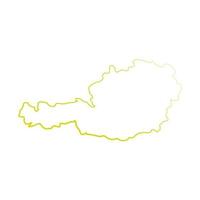 Austria map on white background vector