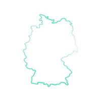 Germany map on white background vector