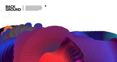 Vector colorful gradient abstract fluid  background for banner template