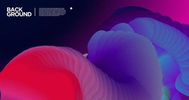 Vector colorful gradient abstract fluid  background for banner template