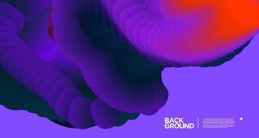 Vector colorful gradient abstract fluid  background for banner template
